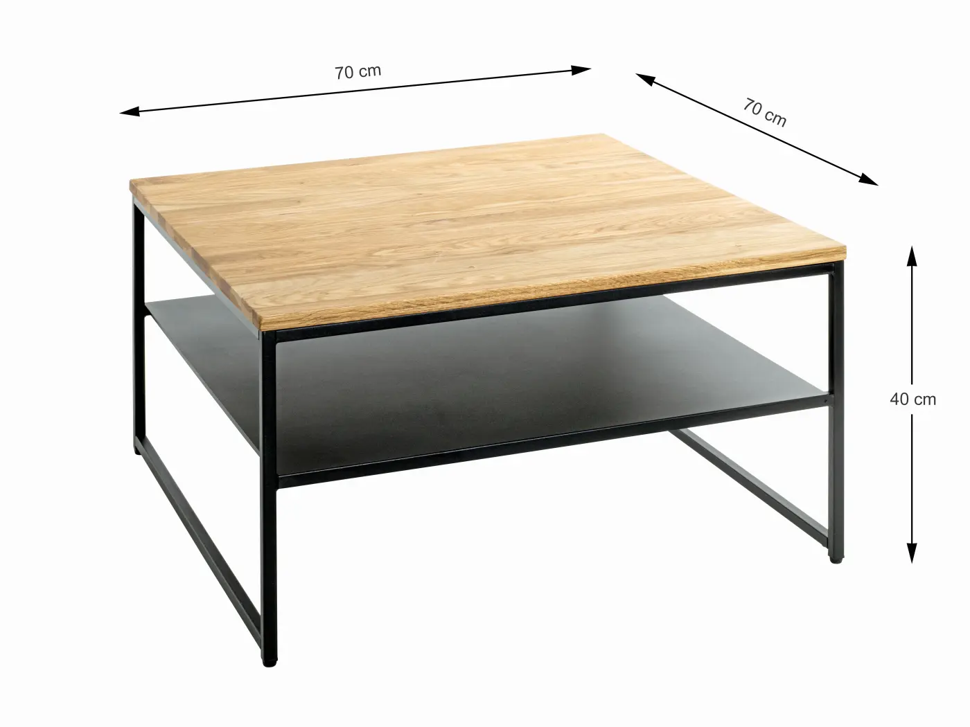 HAKU Couchtisch Sacramento 6 eiche, schwarz