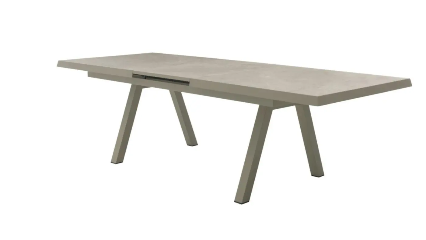 Interliving Garten Esstisch IL 7014 Alu Taupe Beton