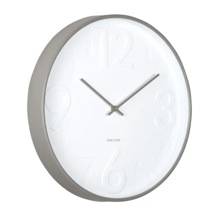 Karlsson Wanduhr Ayuno Dunkelgrau Durchmesser ca. 40 cm