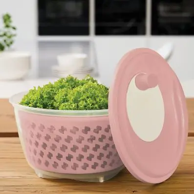 Rotho Salatschleuder Fresh Linnea Pink