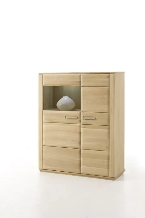 MCA Kombi-Highboard-R Eiche Bianco ca.107x131x38 cm