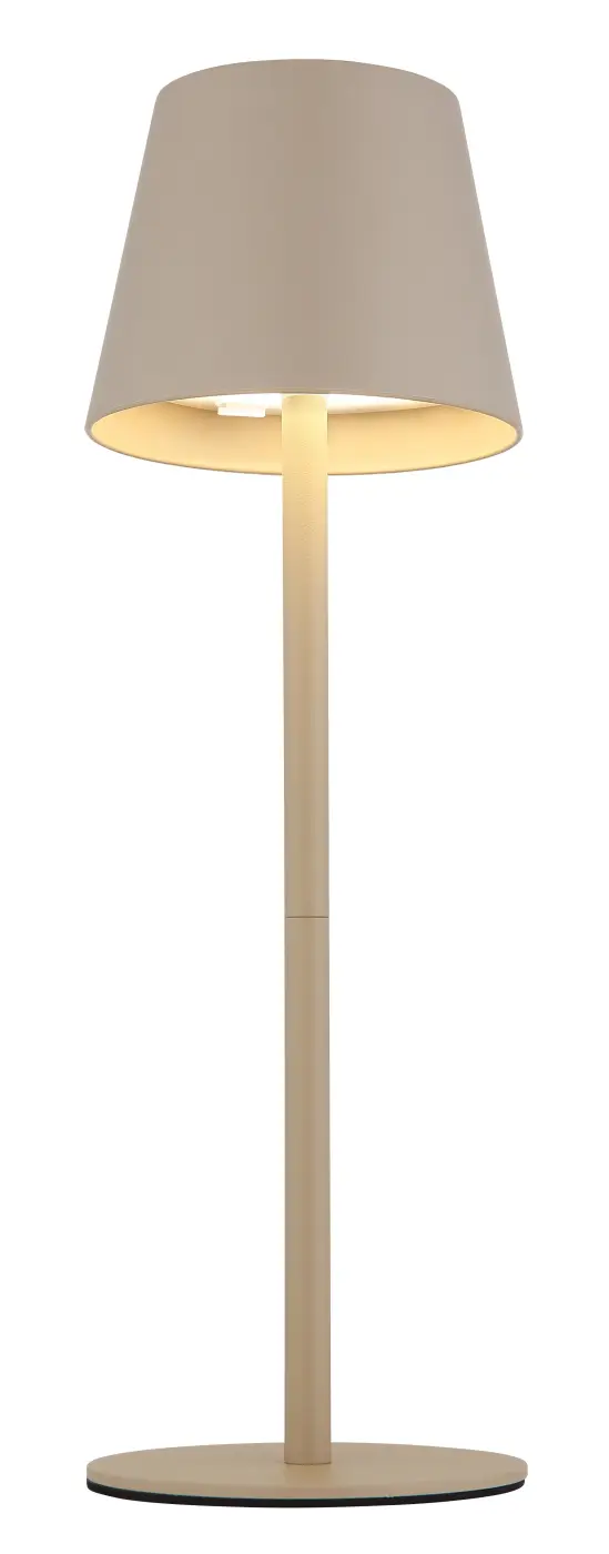 Globo Akkuleuchte Vannie I sandfarbig matt 11,50x36,00