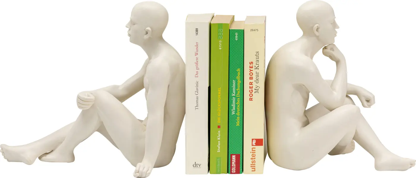 Kare Design Buchstütze 2-er Set Meditating Men