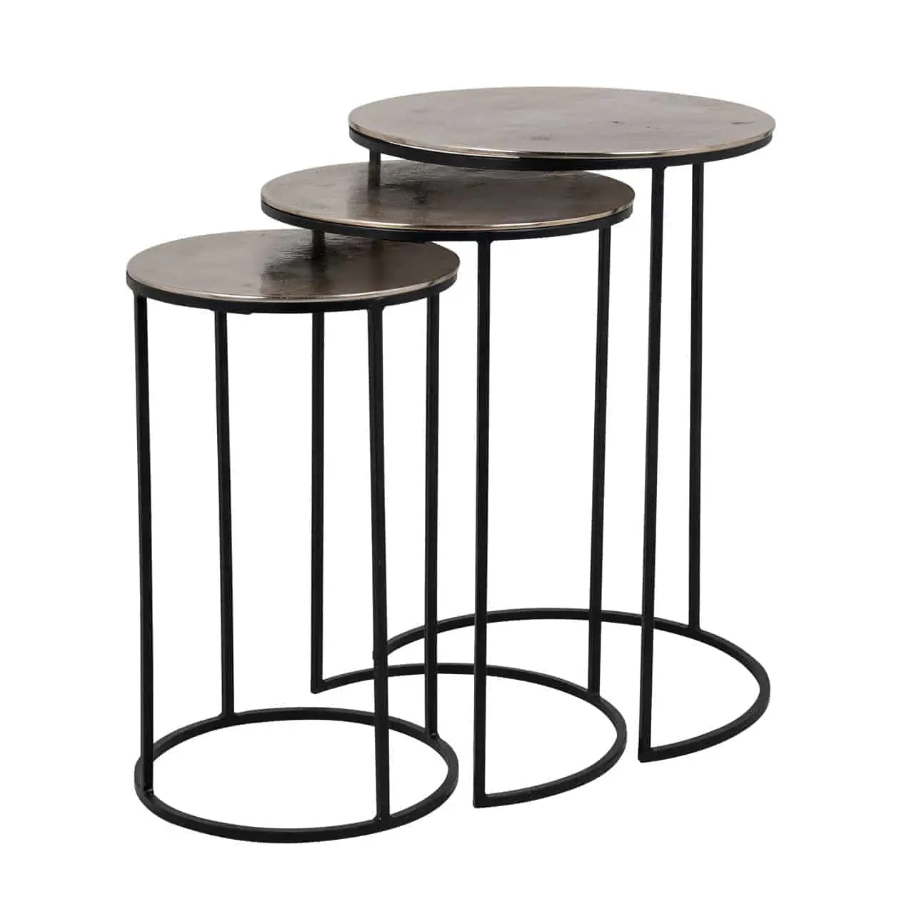 Richmond Interiors Coffee table  Nolan set of 3 (Champagne gold)