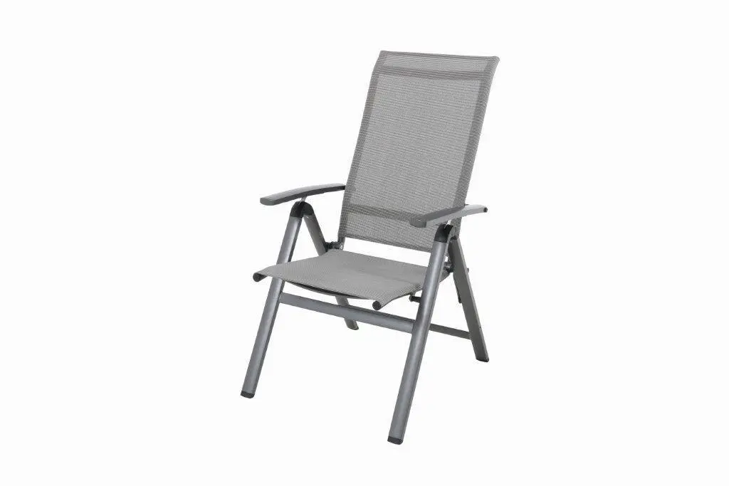 MWH Widoo Multi Positions Stuhl 61,5x110x67 cm Silber Schwarz/Grau/Weiß