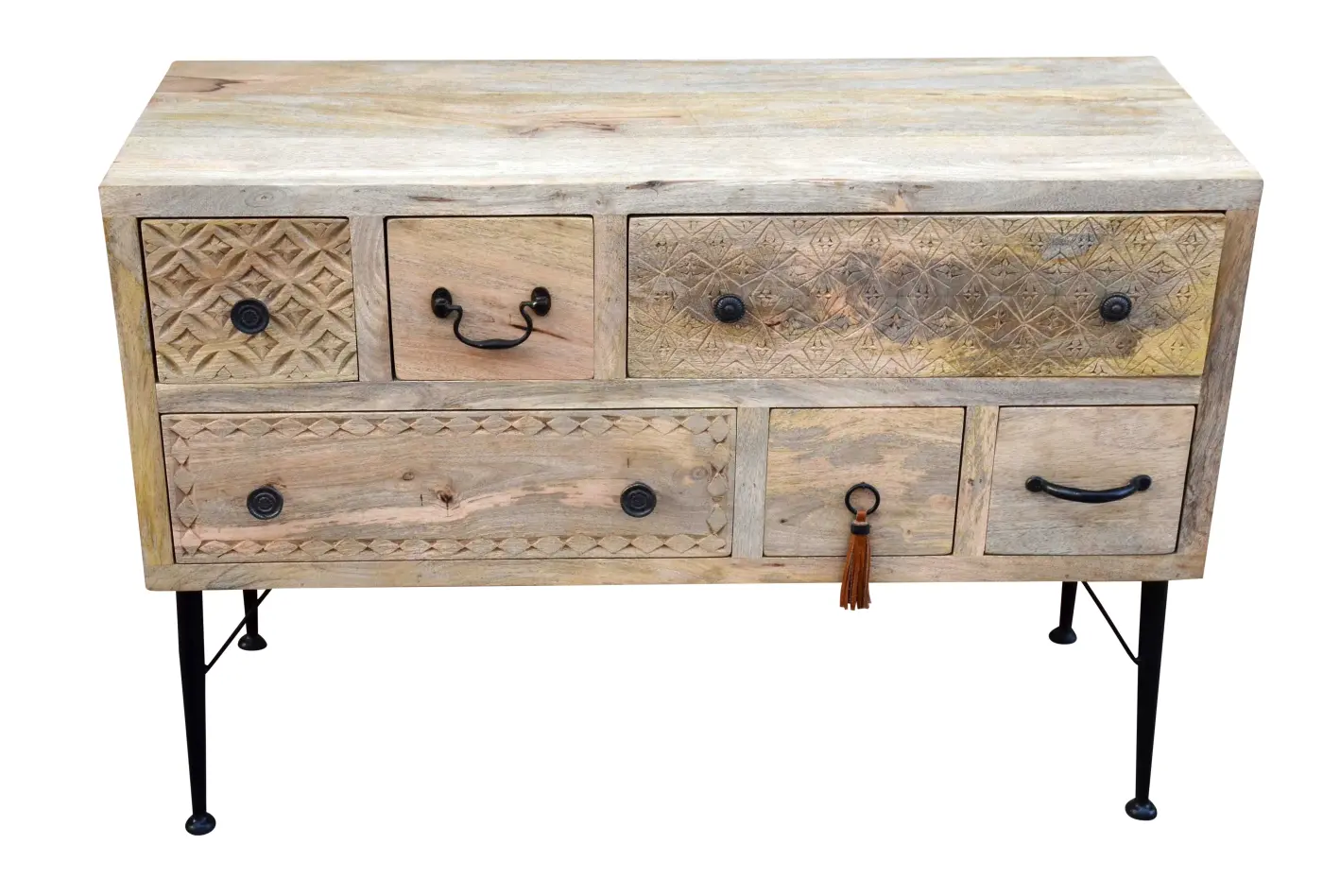 LC Garden Kommode Mango Holz 100x60x38 cm Braun