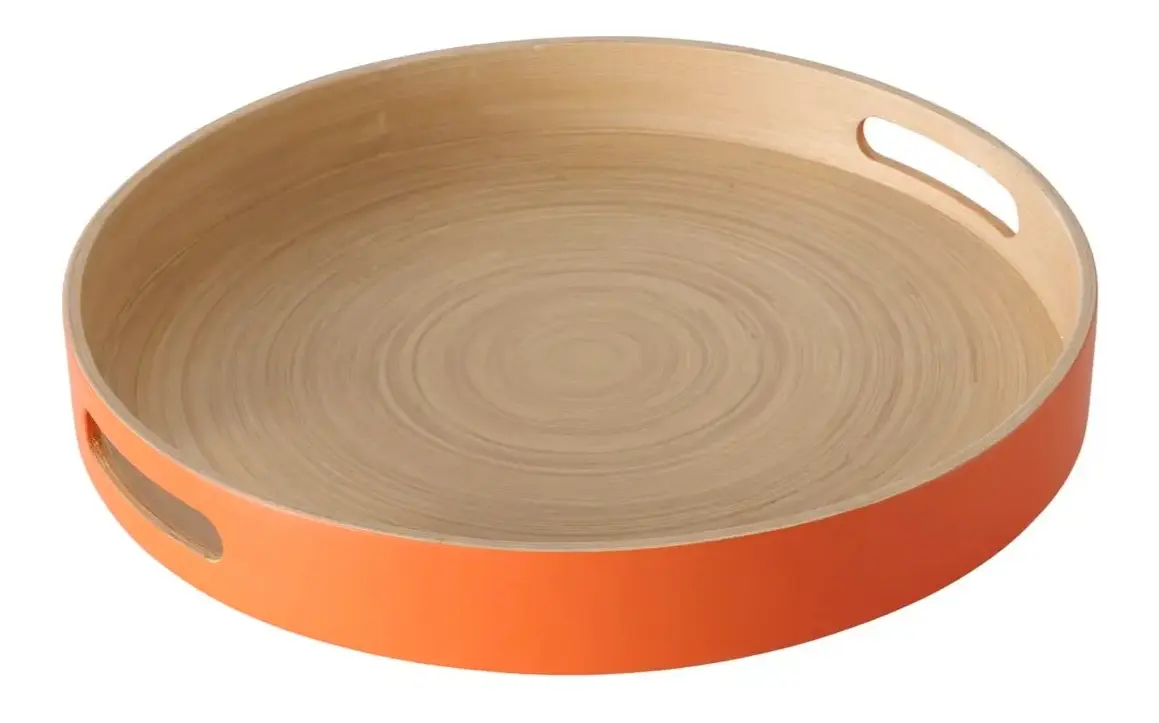 Boltze Tablett Bambo Orange 35,4 cm
