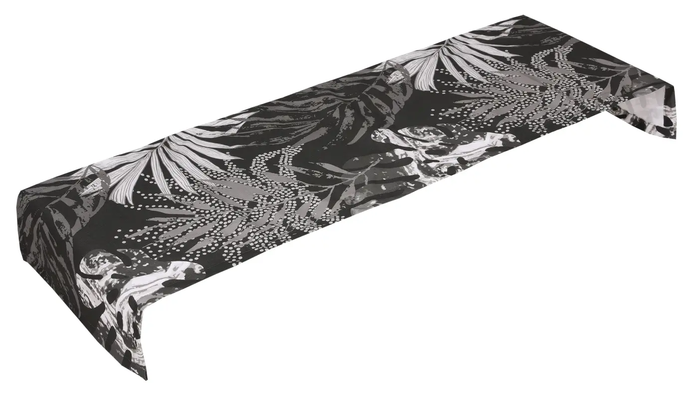 Garten-Tischläufer Lara 2969-85 schwarz 40x140cm