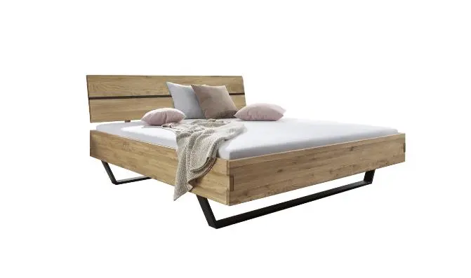 3S Frankenmöbel Bett Wildeiche massiv 180x200 cm