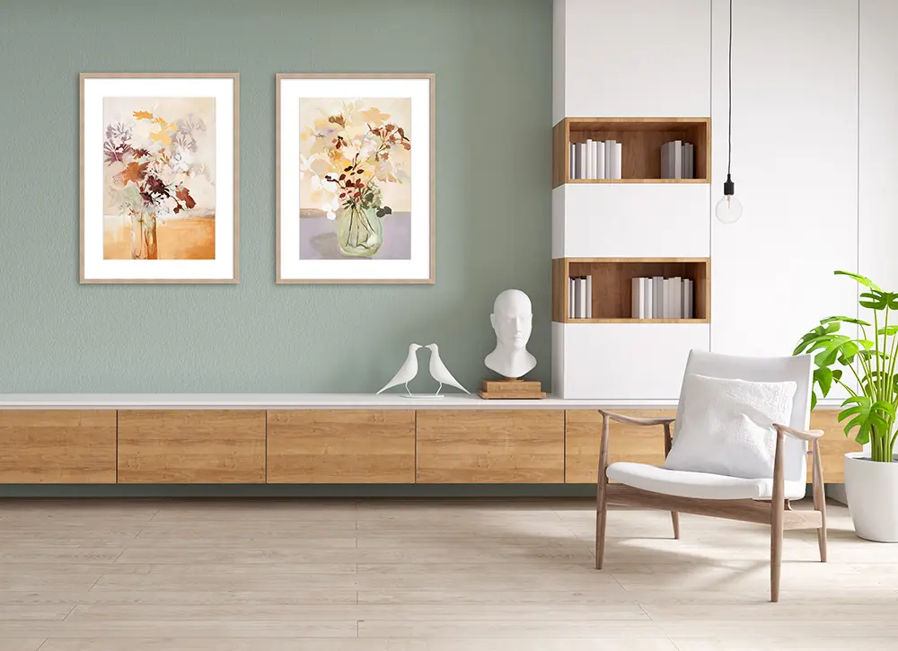 ars graphica Smart-Art 82x62cm - Design Fabrikken: Pastel Flower I