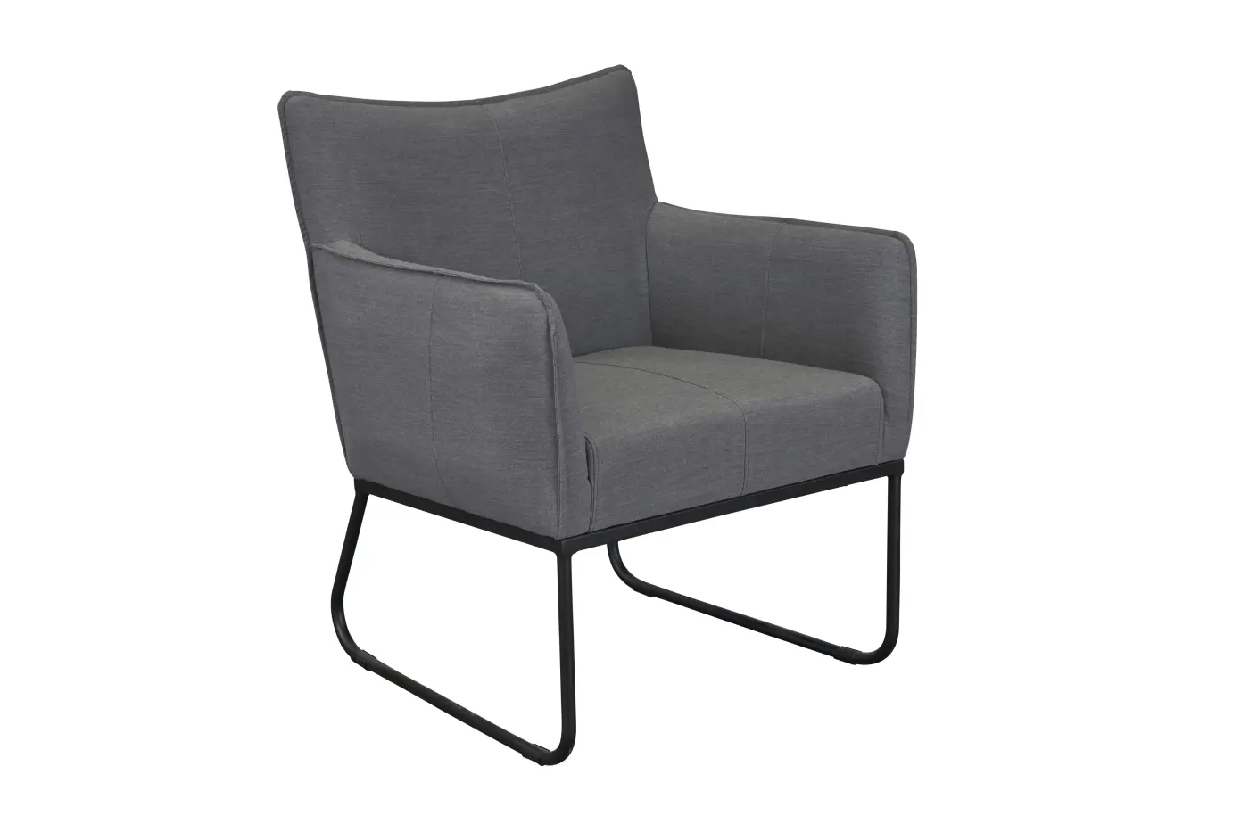 LC Wholesaler Armlehnstuhl Loma Anthrazit ca. 70x61x83 cm