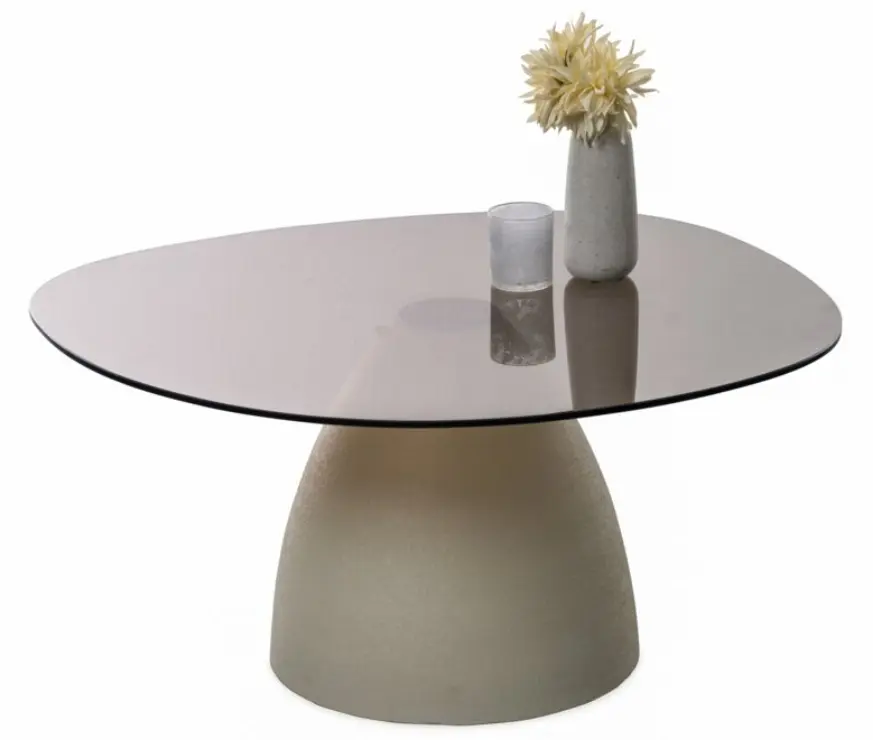 M2 Couchtisch Filo 2 Sicherheitsglas braun ca. 65x43x58 cm